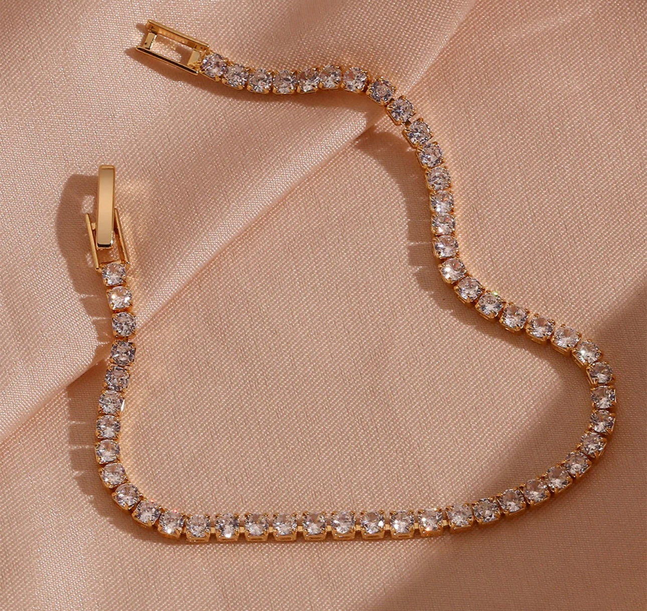 Gold Tennis Bracelet