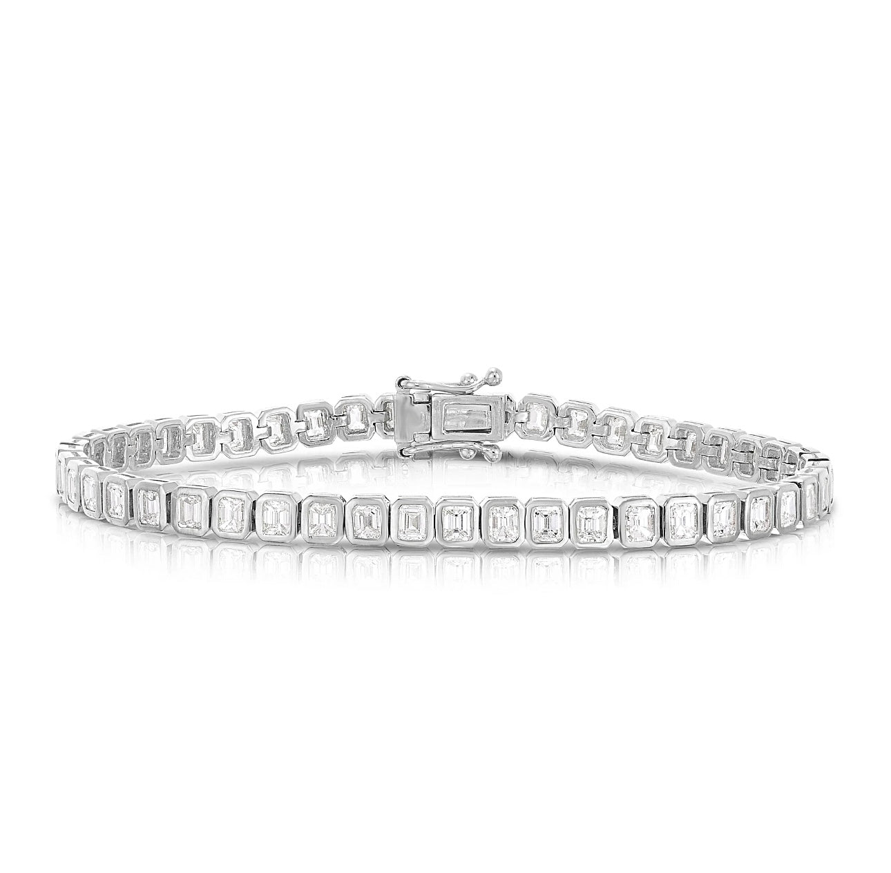 SQ Tennis Bracelet - Silver