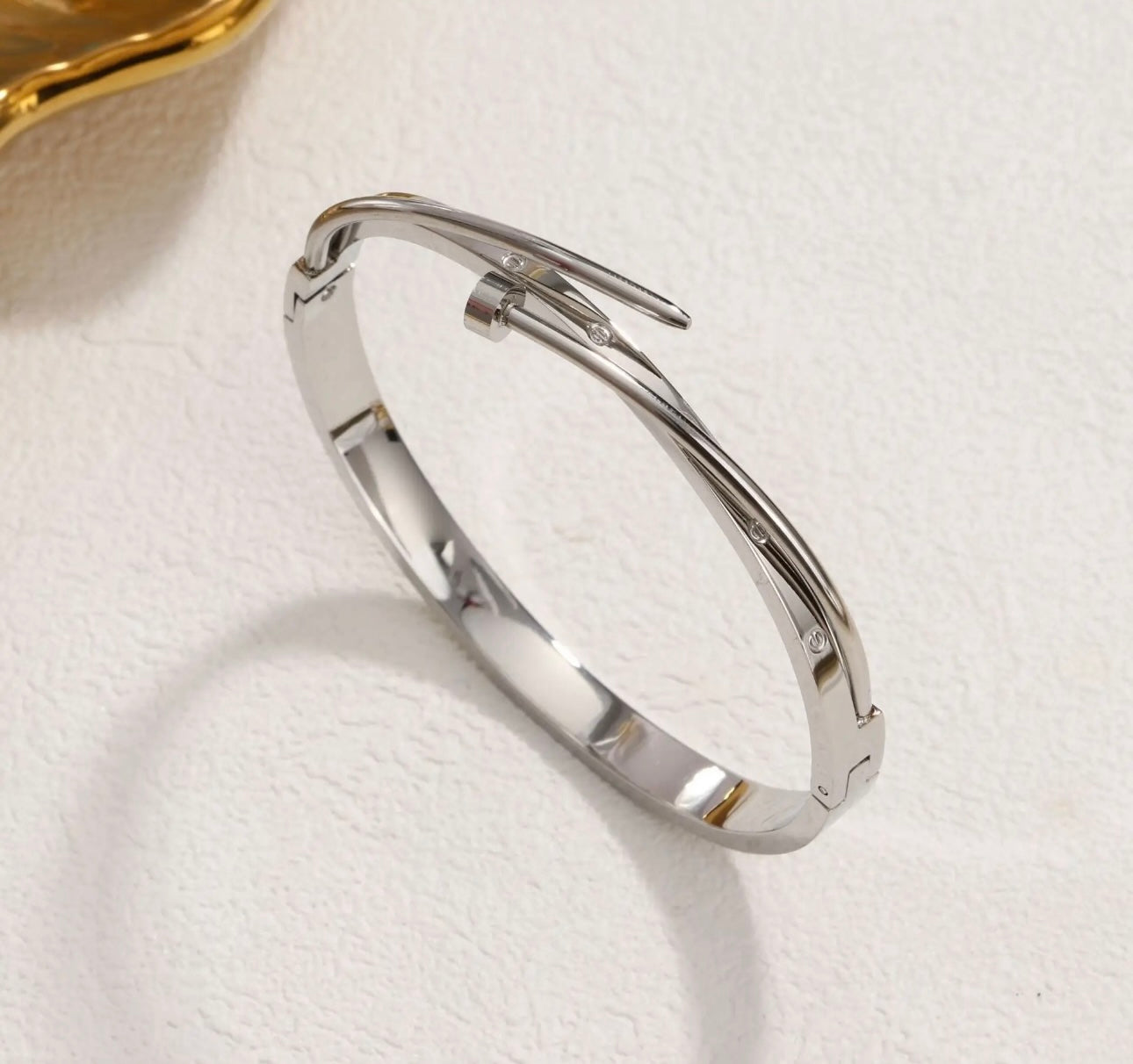 Helix Bangle - Silver