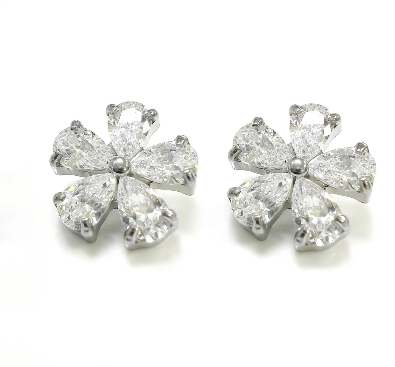 Silver Blossom Studs