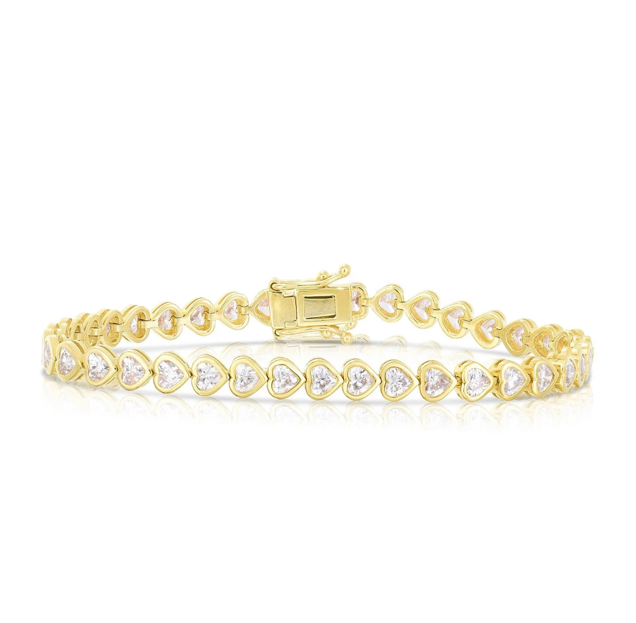 Heart Ray Tennis Bracelet