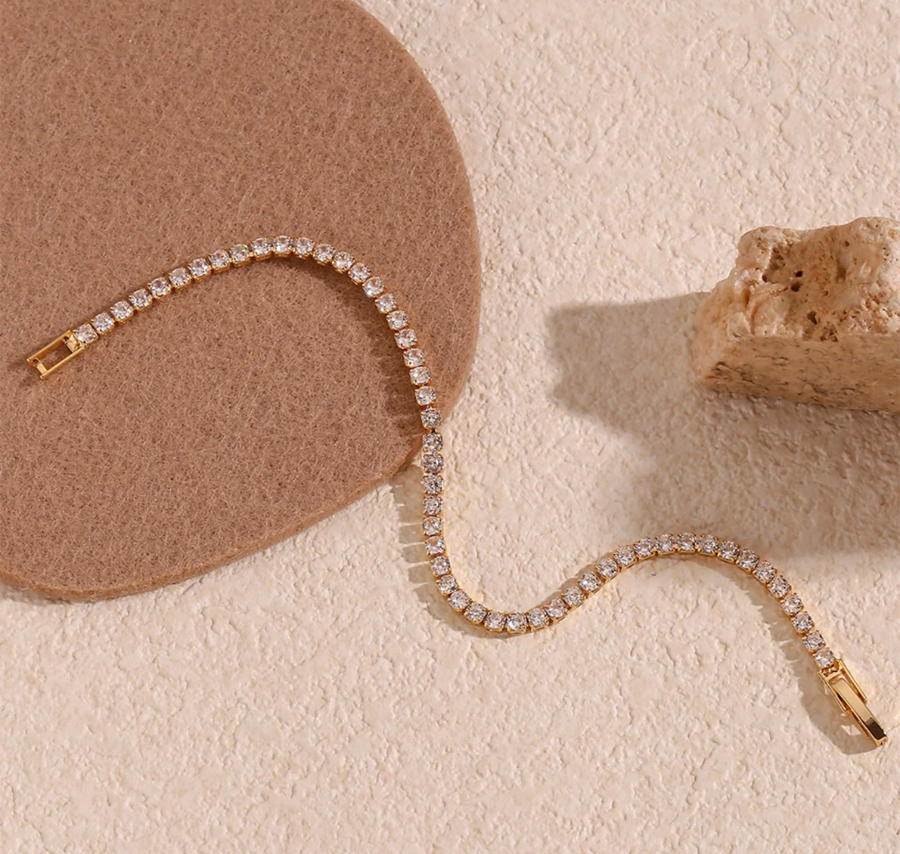 Gold Tennis Bracelet